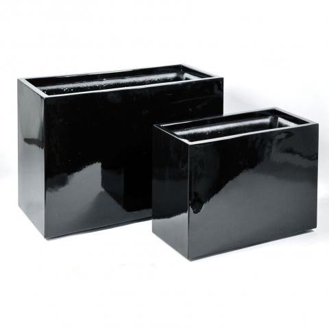 Pflanzkasten Hochglanz schwarz hoch | pflanzkuebel.shop Pflanzkasten Hochglanz schwarz hoch | pflanzkuebel.shop