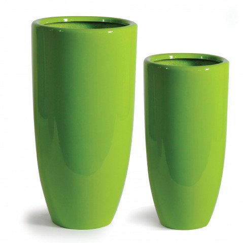 Vase hoch rund Limette