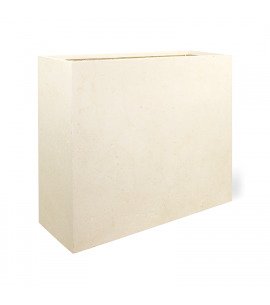 Pflanzkasten creme DIVIDE Pflanzkübel Polystone beige