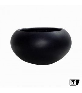 Kübel schwarz rund Pflanzkübel Fiberstone