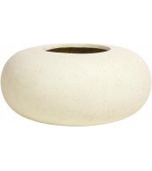 Polystone Schale Donut creme Pflanzkübel Creme