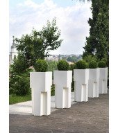 Pflanzkübel Kunststoff Blumenkübel New York schwarzschwarz